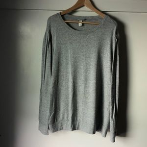 Ava & Viv Gray Sweater Plus Size 2X